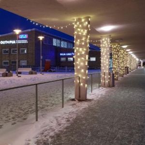 Olympiaterminaalin jouluvalot Helsinki