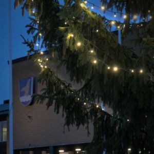 Kaupungintalon joulukuusen valot Vantaa