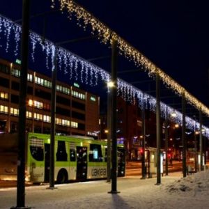 Koristevalot, kauppatori Vaasa